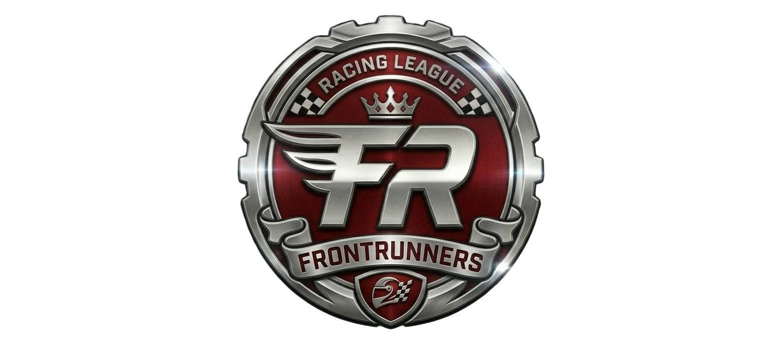 Front Runners Racing League silver and red crest